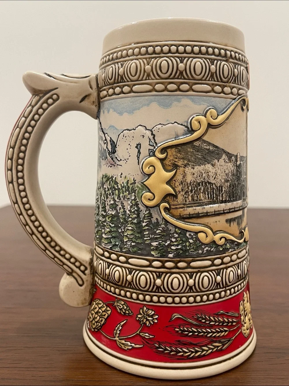 Vintage Coors Beer Stein Holiday Edition 1988